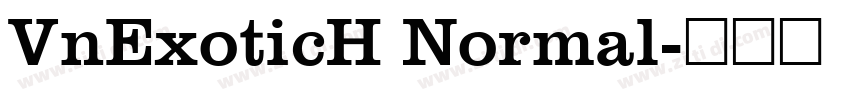 VnExoticH Normal字体转换